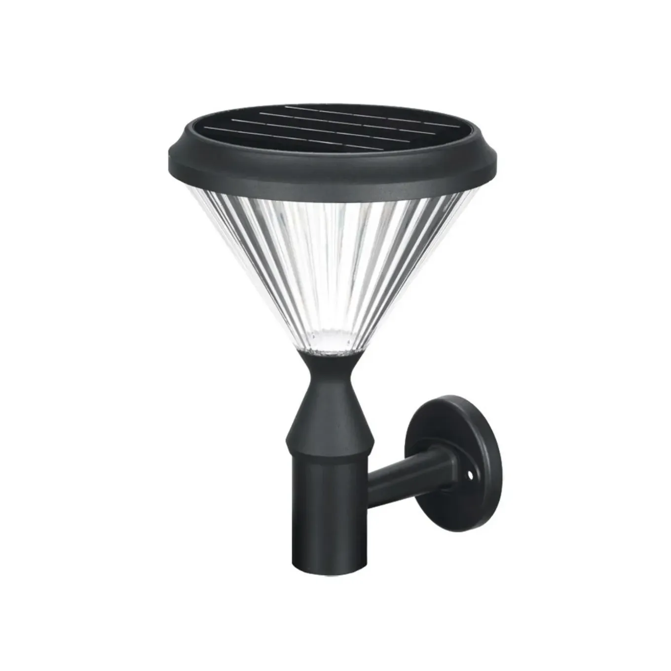 Iplux Solar Wandlamp Paris 37cm - Hoge Kwaliteit Solar Tuinverlichting - Brandduur 15 Uur