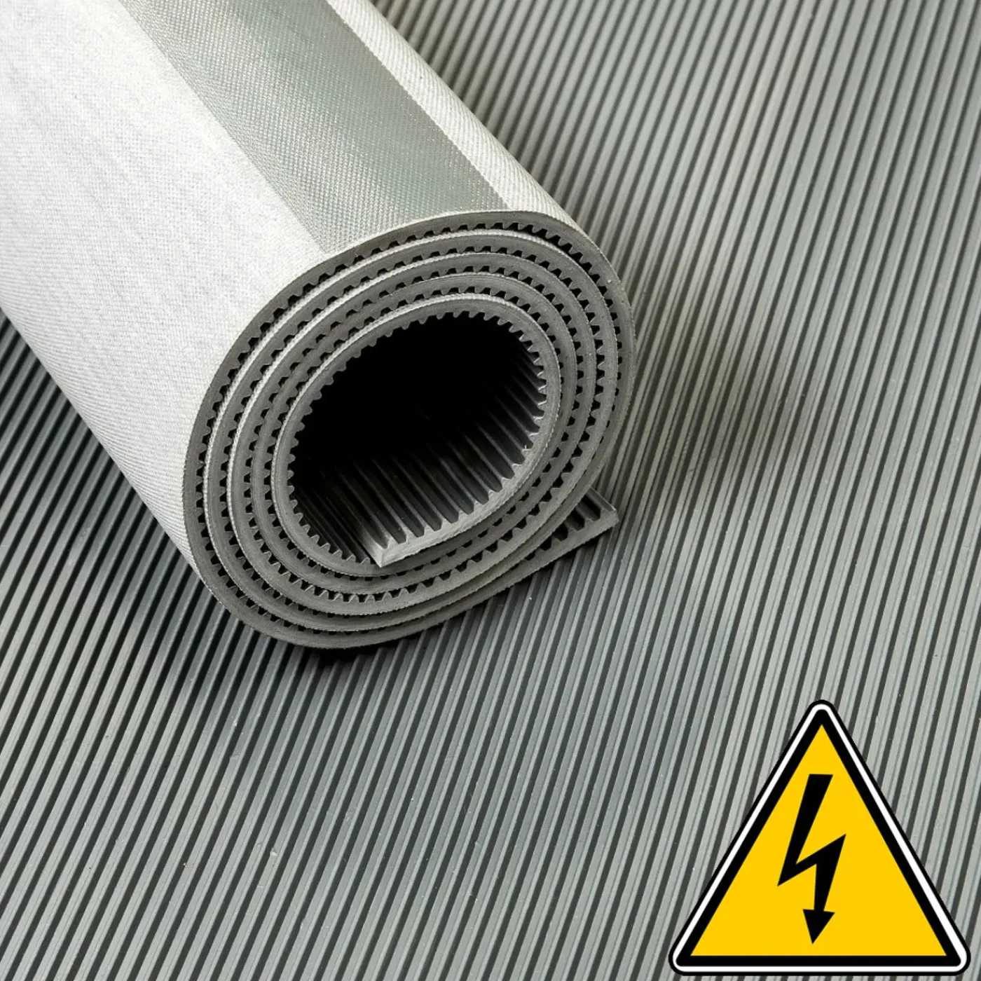 IVOL Isolatiemat Loper - 3 Mm 30 Kv - Breedte 100 Cm - Grijs