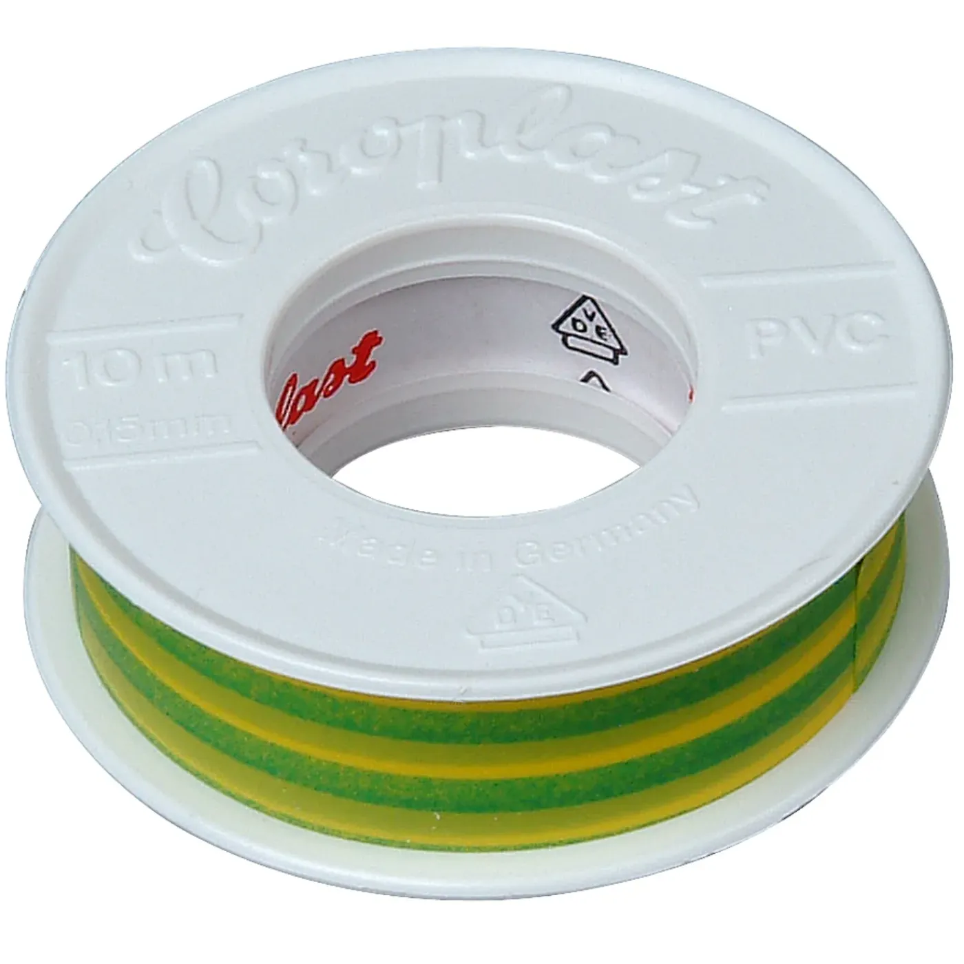 Kopp Isolatietape 15mmx10m groen/geel 2st.