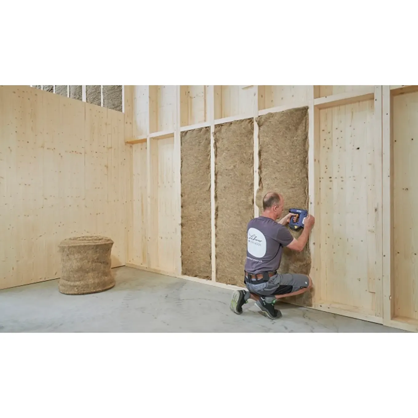 Isolena Schapenwol Isolatie - Rol - 50mm - 60x900cm - RD waarde 1.30m²K/W - 5,4m²