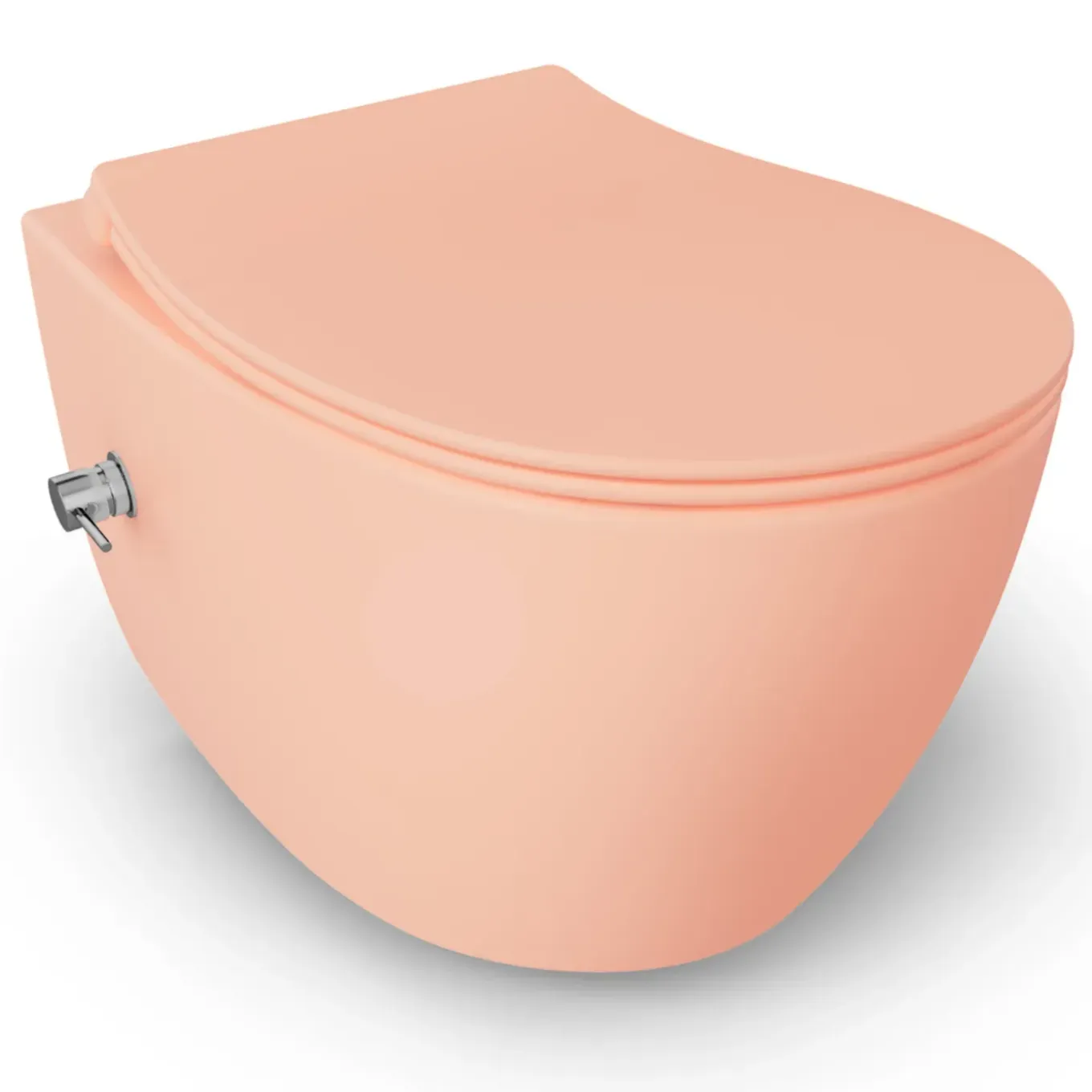 Isvea Sentimenti Hangtoilet Met Bidetfunctie - Randloos - Zalmroze