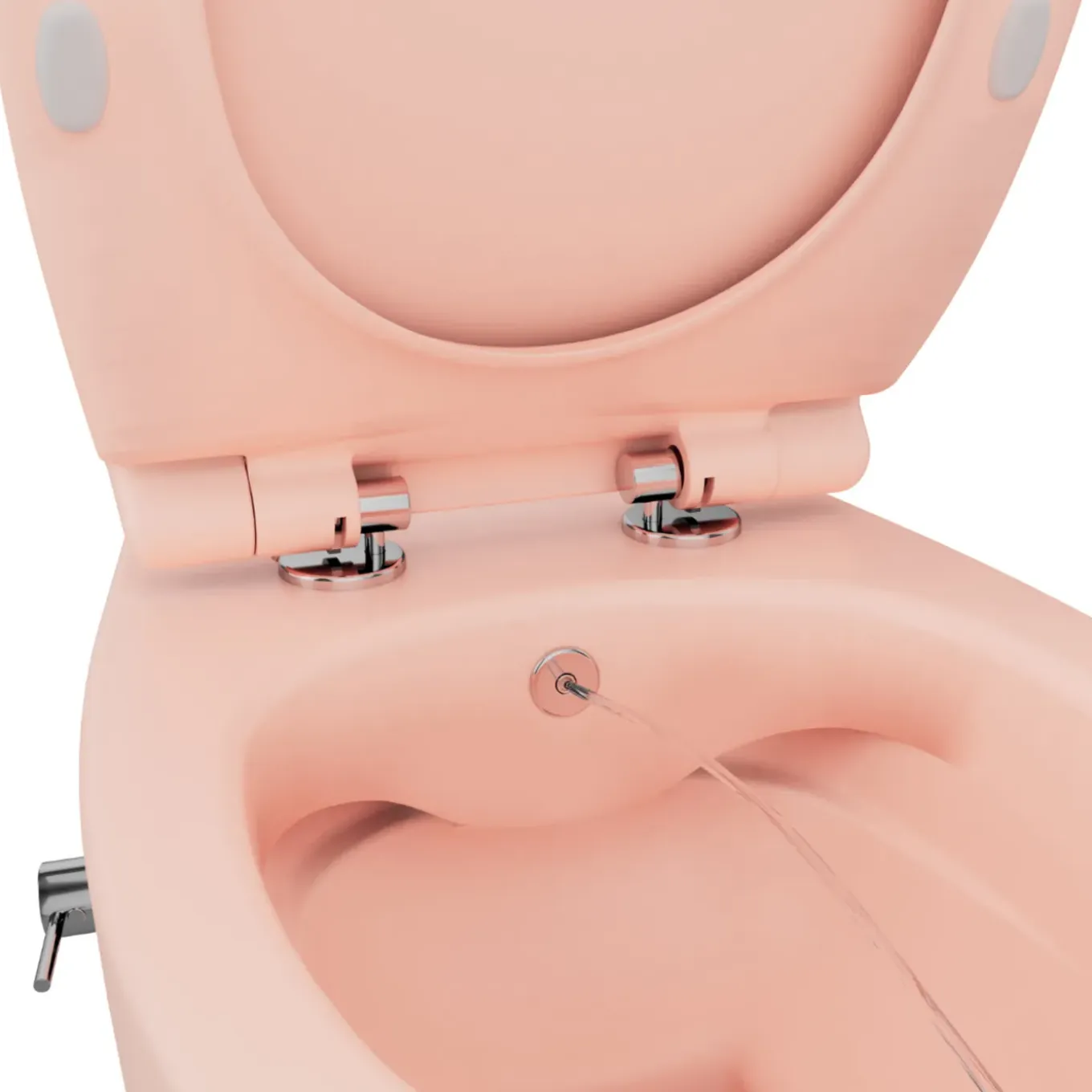 Isvea Sentimenti Hangtoilet Met Bidetfunctie - Randloos - Zalmroze