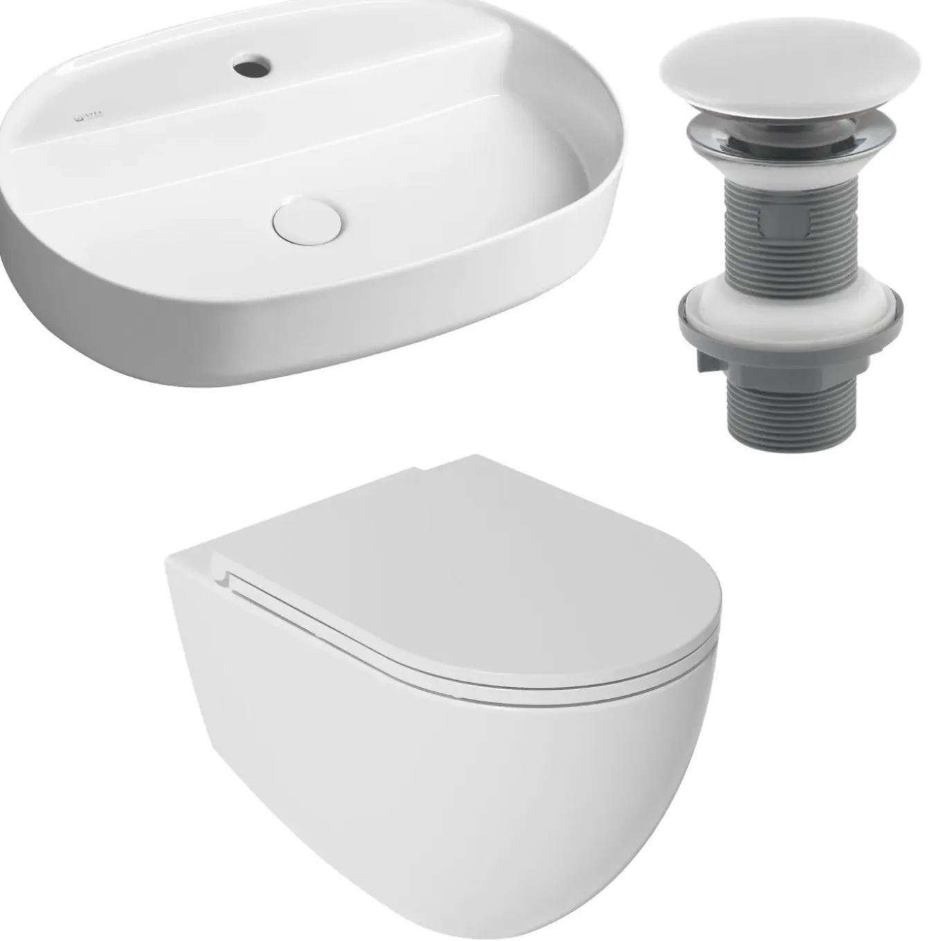 Isvea Sentimenti Hangtoilet Met Bidetfunctie - Randloos - Glanzend Wit