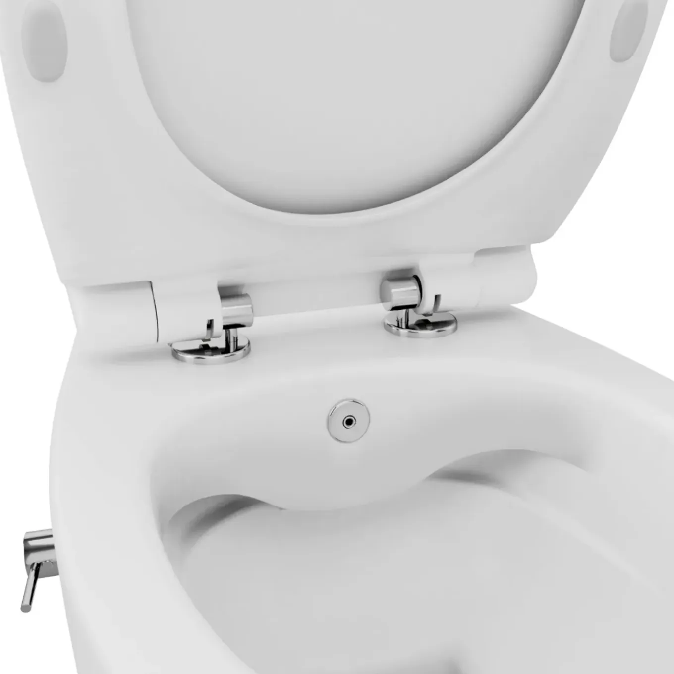 Isvea Sentimenti Hangtoilet Met Bidetfunctie - Randloos - Glanzend Wit