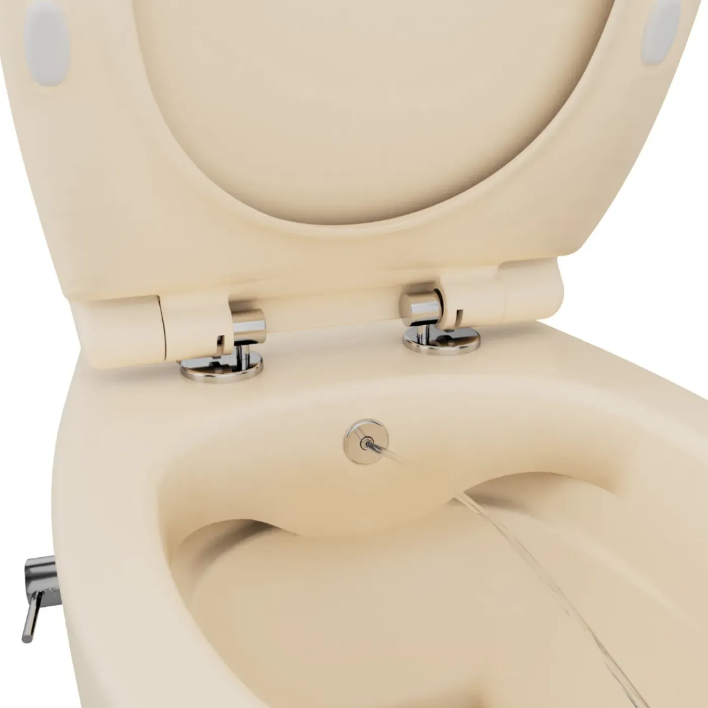 Isvea Sentimenti Hangtoilet Met Bidetfunctie - Randloos - Ivoor