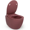 Isvea Sentimenti Hangtoilet - Randloos - 36 - 5x53 Cm - Mat Bordeaux