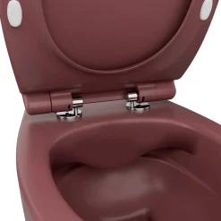 Isvea Sentimenti Hangtoilet - Randloos - 36 - 5x53 Cm - Mat Bordeaux