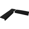Ivol Hoekstuk Rubber Rand Opsluitband L-vormig - 40x40 Cm - Zwart