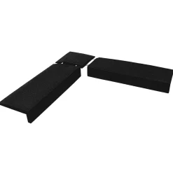 Ivol Hoekstuk Rubber Rand Opsluitband L-vormig - 40x40 Cm - Zwart