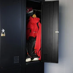 Ivol Ivol Metalen Lockerkast Zwart - 60x185x45 Cm - 4 Deurs