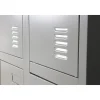 IVOL Metalen Lockerkast Grijs - 90x185x45 Cm - 6 Deurs