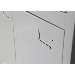 IVOL Metalen Lockerkast Grijs - 90x185x45 Cm - 6 Deurs