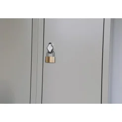 IVOL Metalen Lockerkast Grijs - 90x185x45 Cm - 6 Deurs