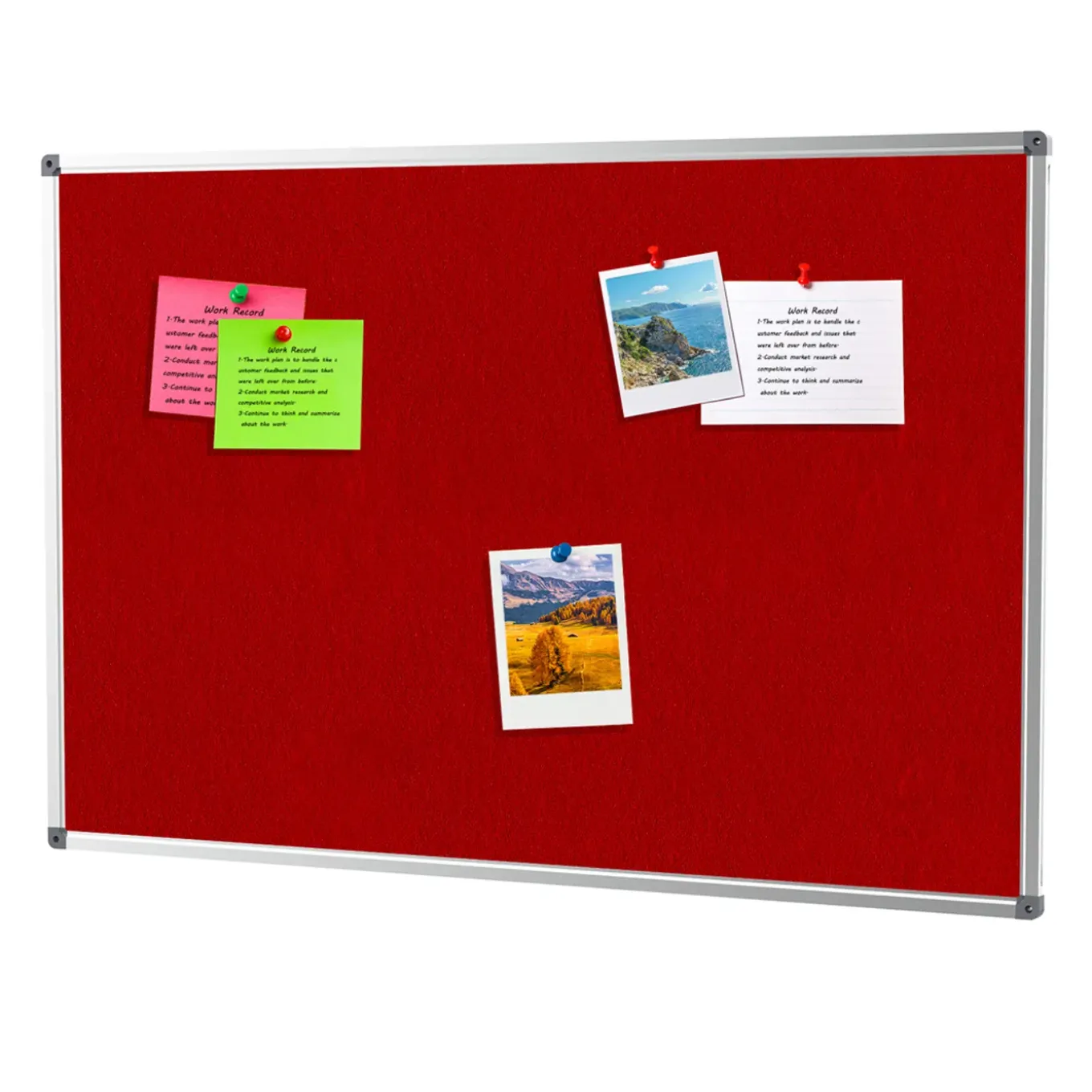 Ivol Prikbord Vilt 90x120 Cm - Rood