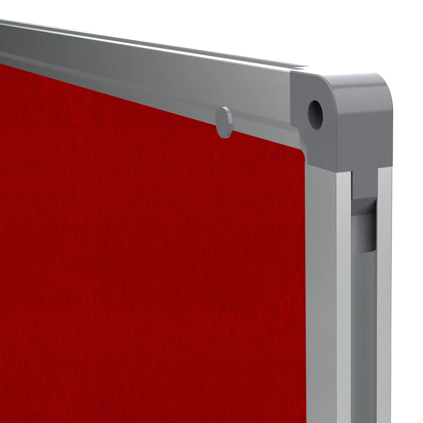 Ivol Prikbord Vilt 90x120 Cm - Rood