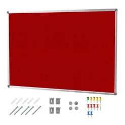 Ivol Prikbord Vilt 90x120 Cm - Rood