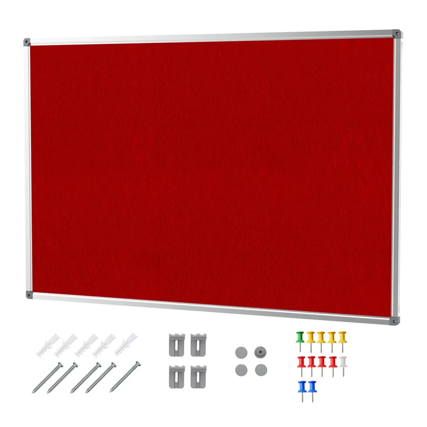 Ivol Prikbord Vilt 90x120 Cm - Rood