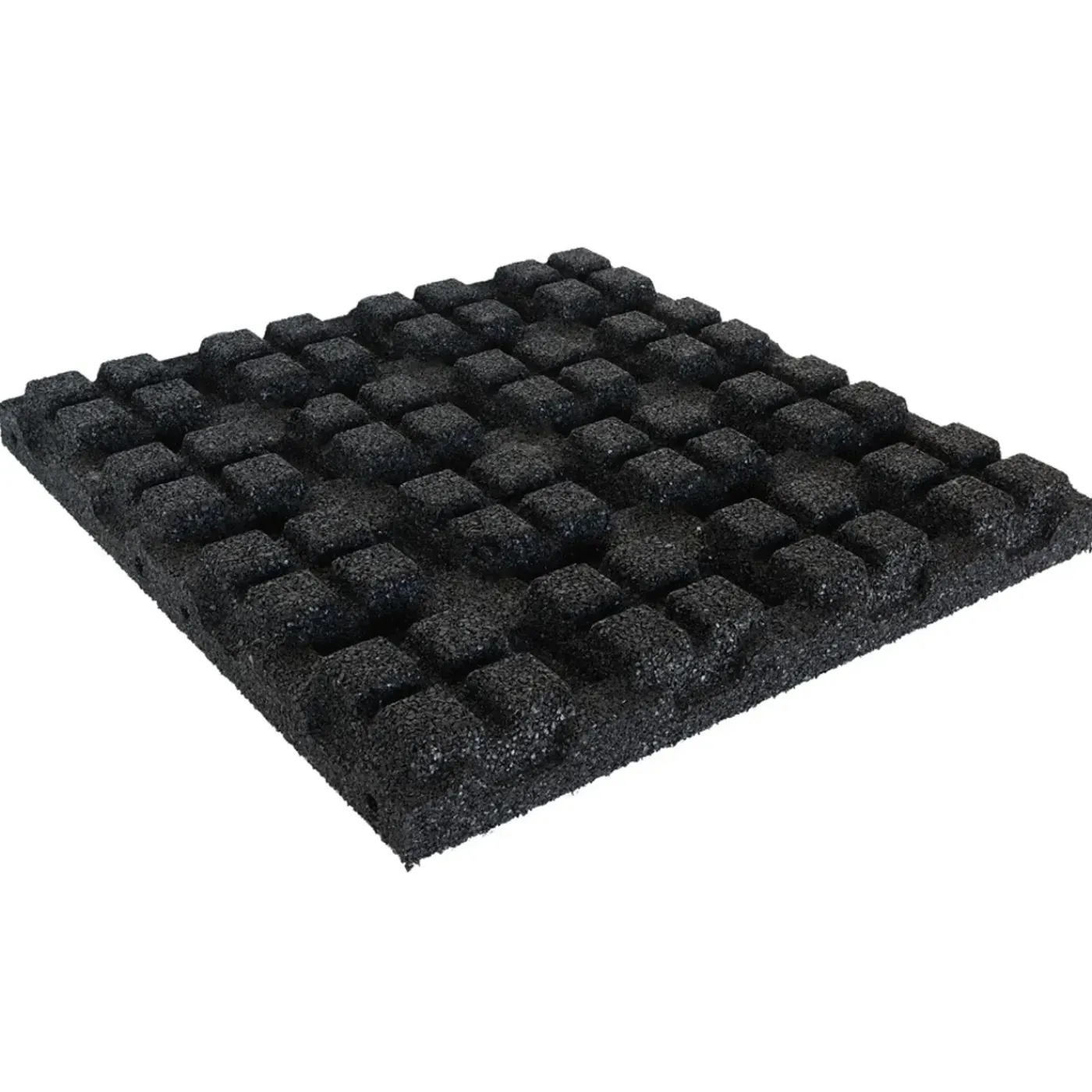 IVOL Rubber Tegel 75 Mm - 50 X 50 Cm - Zwart