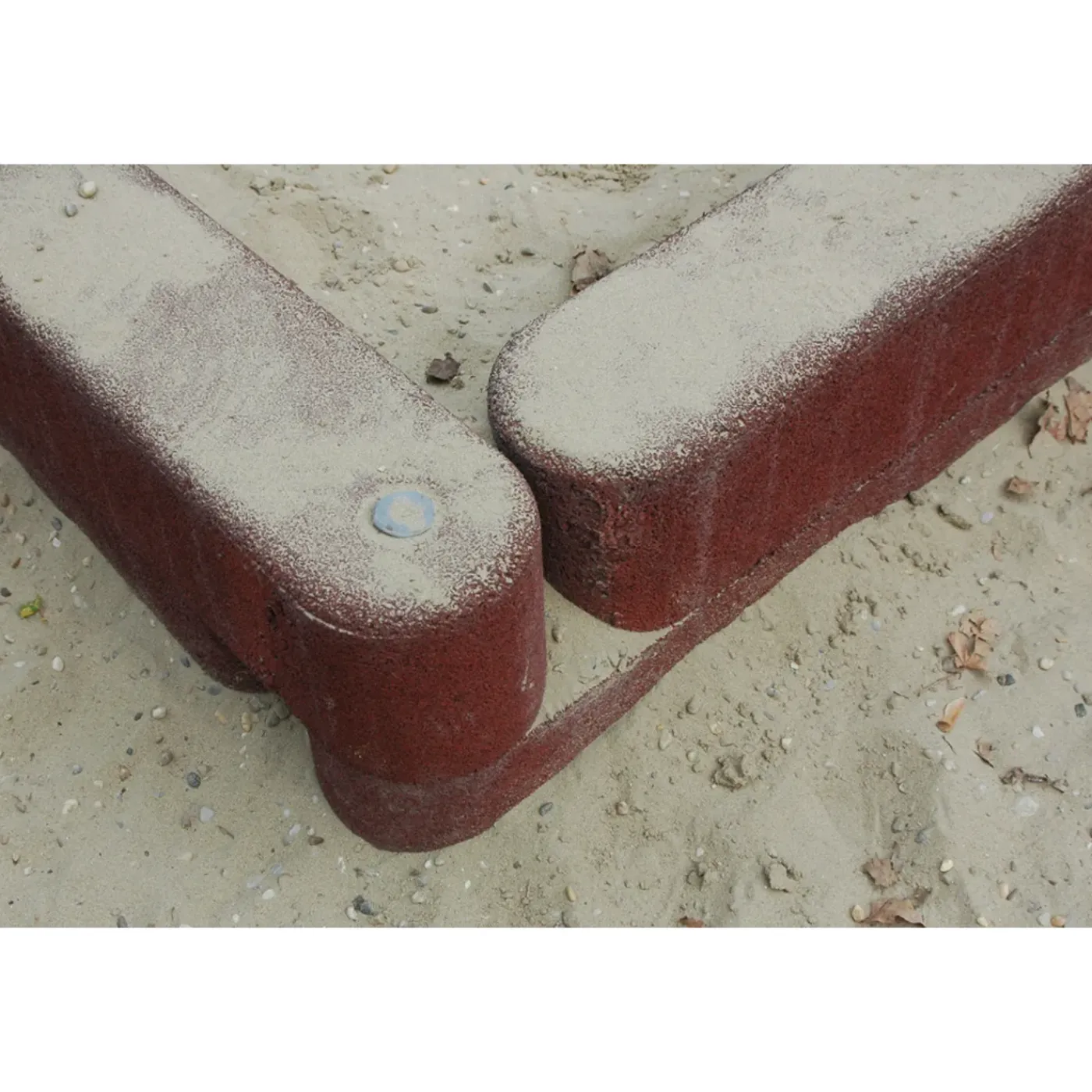 IVOL Rubber Zandbak Rand - 100x15x15 Cm - Rood - Opsluitband