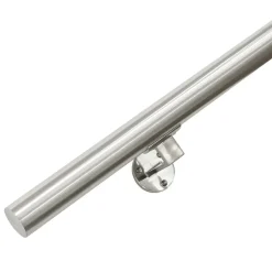 IVOL Rvs Geborsteld Trapleuning 100 Cm + 2 Houders