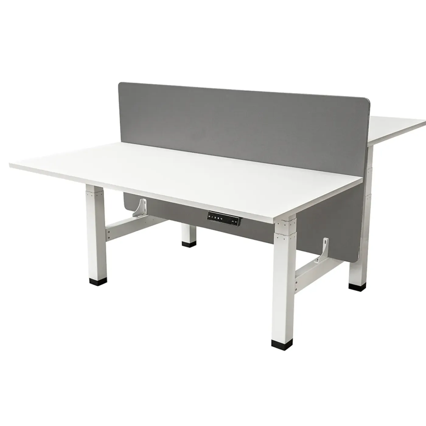 IVOL Tussenwand Duo Bureau 140x80 Cm - Grijs