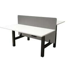 IVOL Tussenwand Duo Bureau 140x80 Cm - Grijs