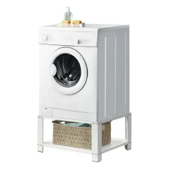 Ivol Wasmachine Verhoger Wit Met Opbergruimte 63 X 54 X 31 Cm
