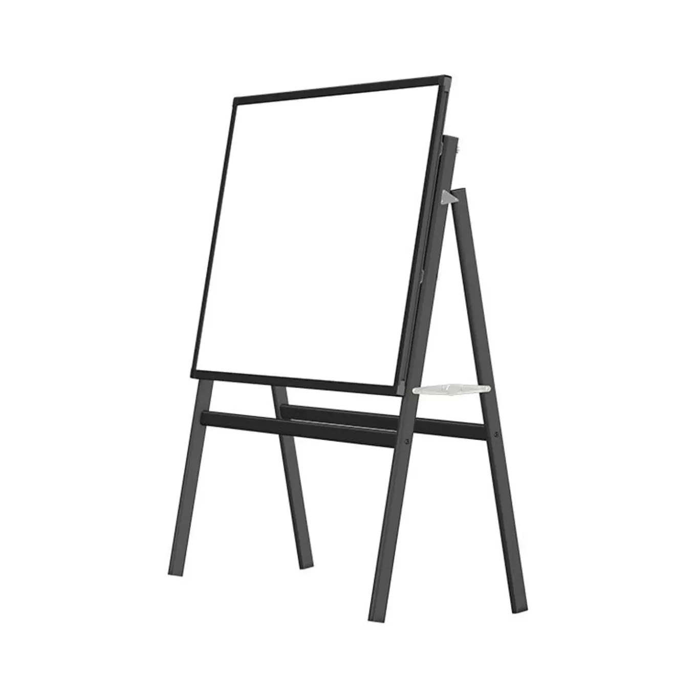 Ivol Whiteboard Op Statief - Magnetisch - 150x120 Cm - Zwart