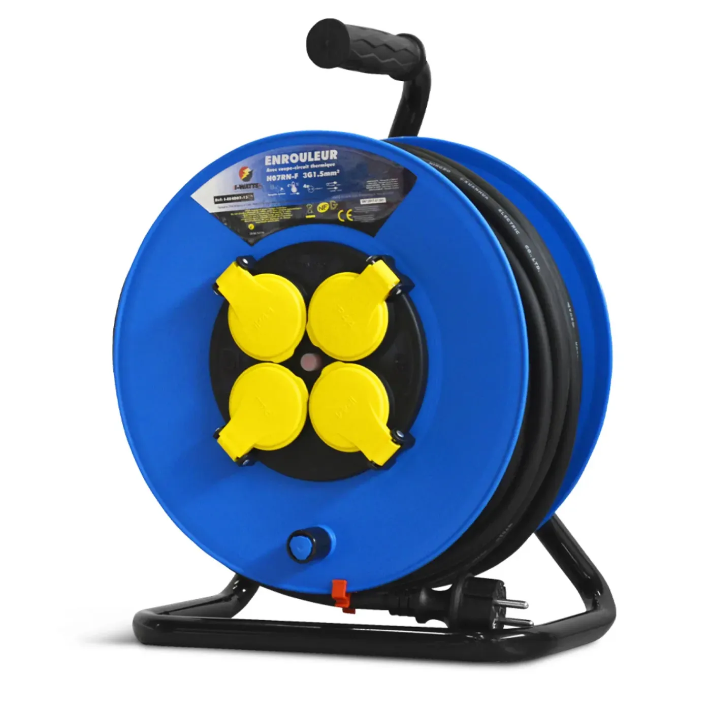 I-WATTS PRO - Rol 4 stopcontacten-H07EN-3G1,5MM²-25M