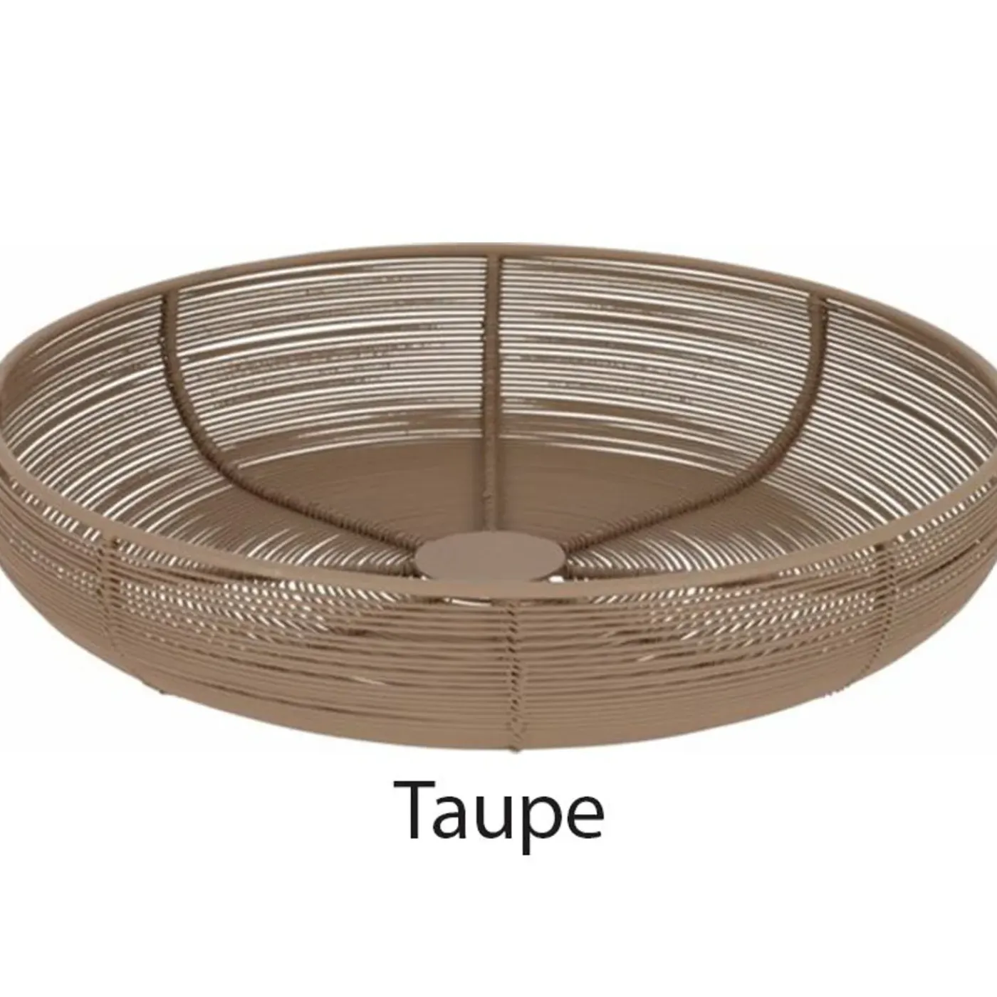 JENS Living Fruitmand Pim - Draadmand - Ø29 X 6.5 Cm - Taupe