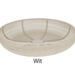 JENS Living Fruitmand Pim - Draadmand - Ø29 X 6.5 Cm - Wit