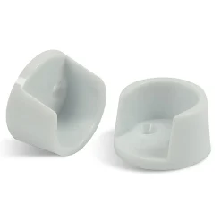 Kastroedesteun rond 25mm wit 2 stuks