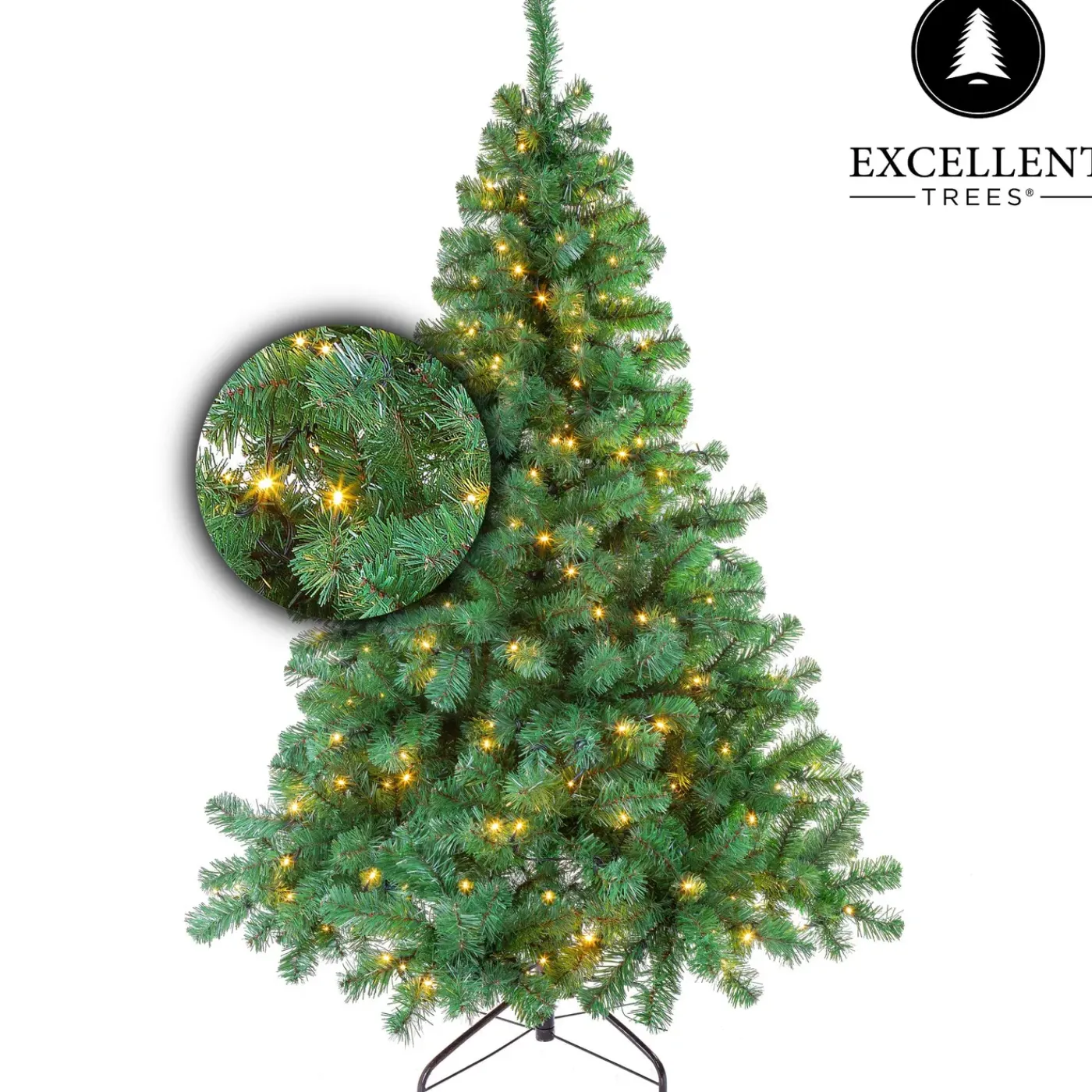Excellent Trees Kerstboom Led Stavanger Green 180 Cm Met Verlichting - Met Opbergtas