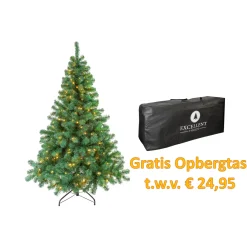 Excellent Trees Kerstboom Led Stavanger Green 180 Cm Met Verlichting - Met Opbergtas