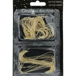 Christmas Decoration Kerstboomhaakjes Goud - 150 stuks