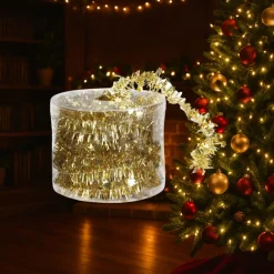 Inge-glas Kerstslinger - Goud - Kunststof/plastic - 3,5 Cm X 700 Cm