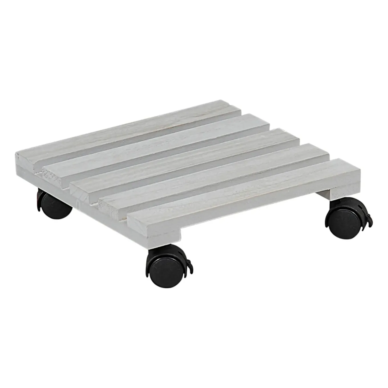 Kesper Plantenpot Trolley - Hout - Grijs - 30 X 30 Cm