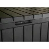 Keter Kentwood Opbergbox – Antraciet – 350L - 128x53,6x59cm