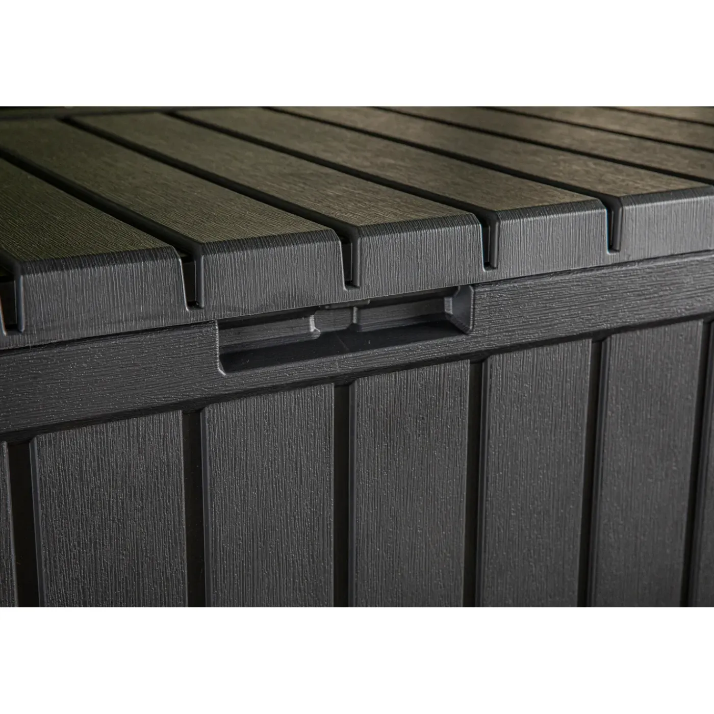 Keter Kentwood Opbergbox – Antraciet – 350L - 128x53,6x59cm
