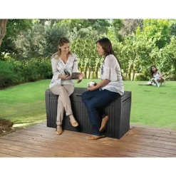 Keter Kussenbox Comfy - Kunststof - Antraciet - 270L - 116,7x44,7x57cm