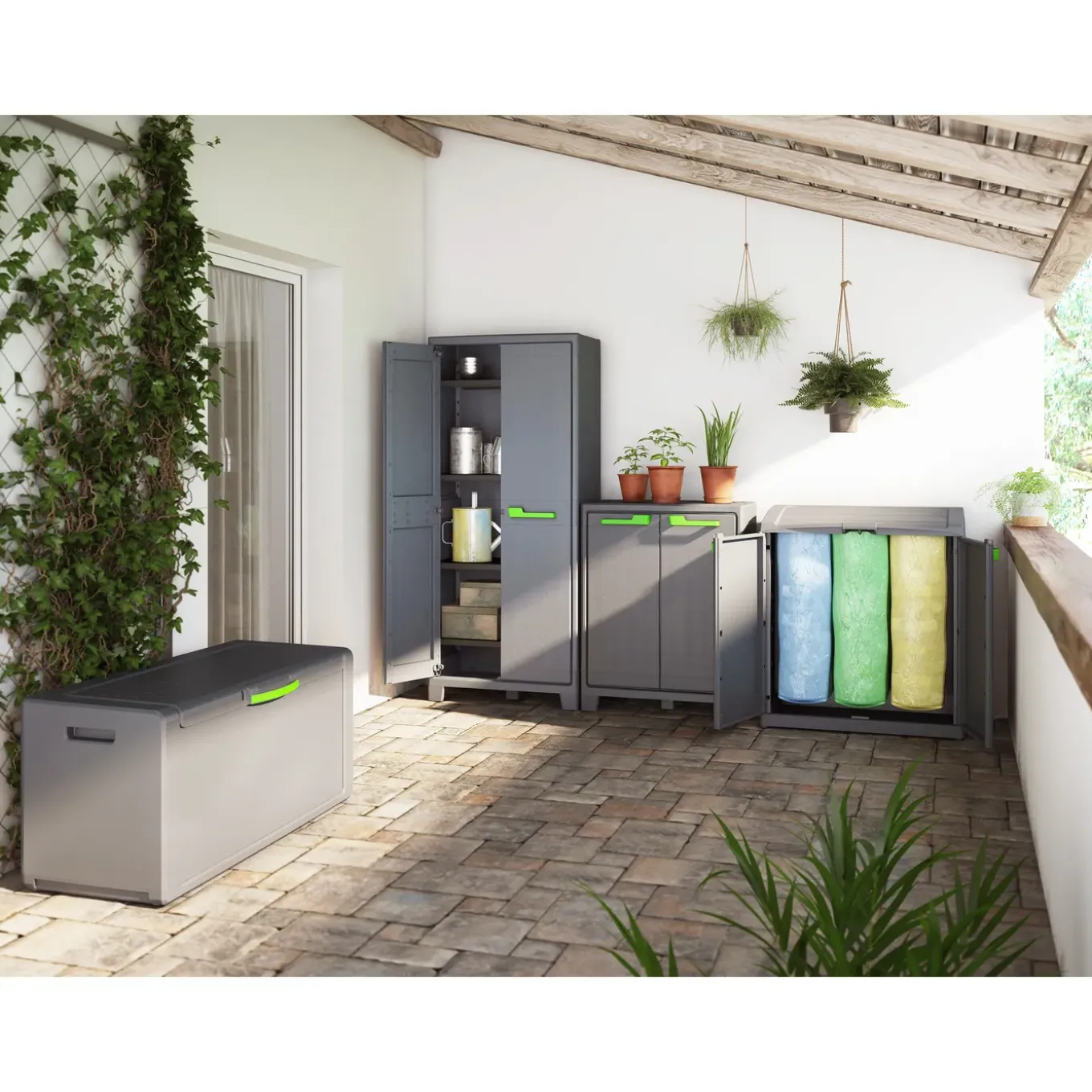 Keter lage kast Moby antraciet