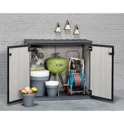 Keter opbergkast Patio Store - Kunststof - Grijs - 1000L