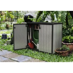 Keter opbergkast Patio Store - Kunststof - Grijs - 1000L