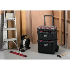 Keter Stack & Roll Gereedschapswagen - 52,5x41x69,4 Cm - Zwart