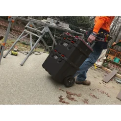 Keter Stack & Roll Gereedschapswagen - 52,5x41x69,4 Cm - Zwart