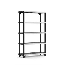 Keter Stellingkast - Fused - 197,2x45,7x122,1cm - Draagkracht 180kg - Zwart