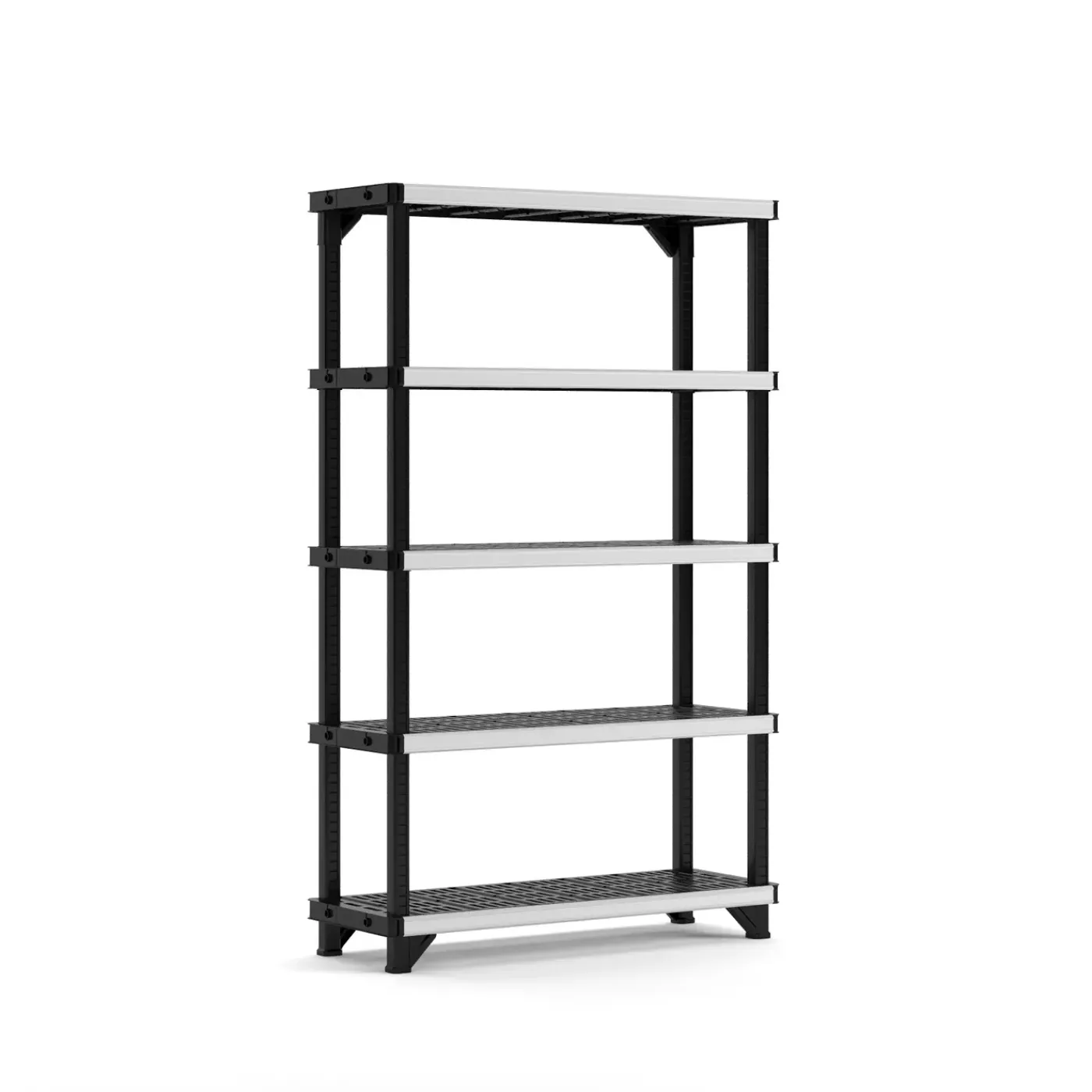Keter Stellingkast - Fused - 197,2x45,7x122,1cm - Draagkracht 180kg - Zwart