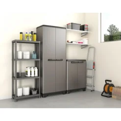 Keter Stellingkast - 135x60x30cm - Draagkracht 20kg - Zwart
