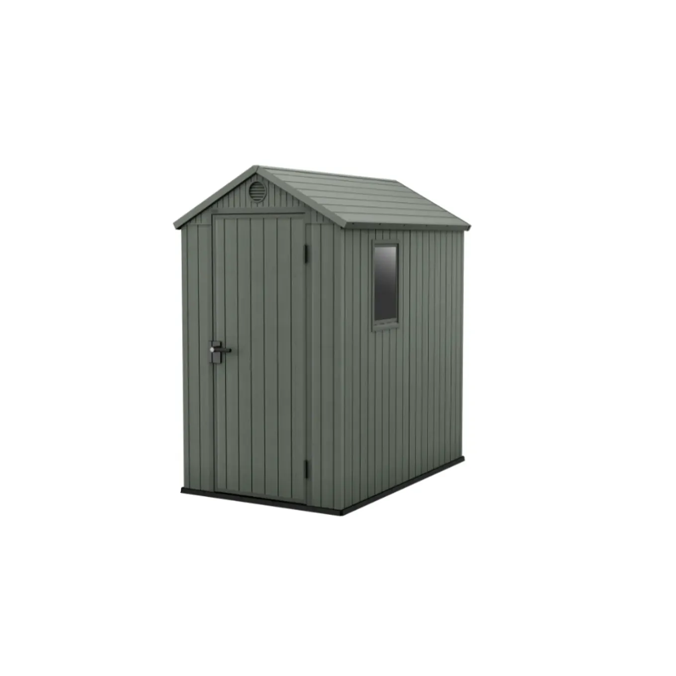 Keter Tuinhuis Darwin 46 - Kunststof - Groen - 125,8x184,5x205 cm - 2,32m²