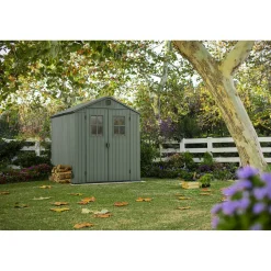 Keter - Tuinhuis Darwin 66 - Kunststof - Groen - 190x183x221cm - 3,48m²